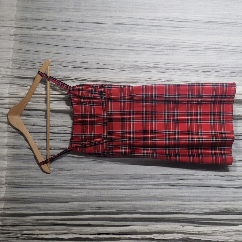 Vintage Plaid Mini Dress